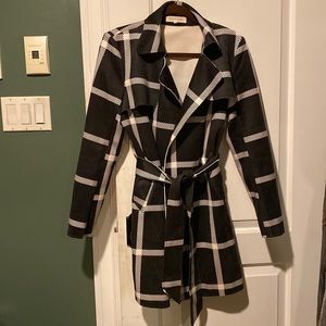 Soft Polyester Belted Jacket